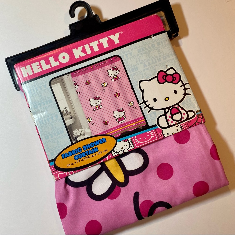 Hello Kitty Fabric Shower Curtain - NWT